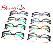 HOT New Retro Round Half-Frames Glasses For Men Women Summer Style Eyewears Frame 1YJ164