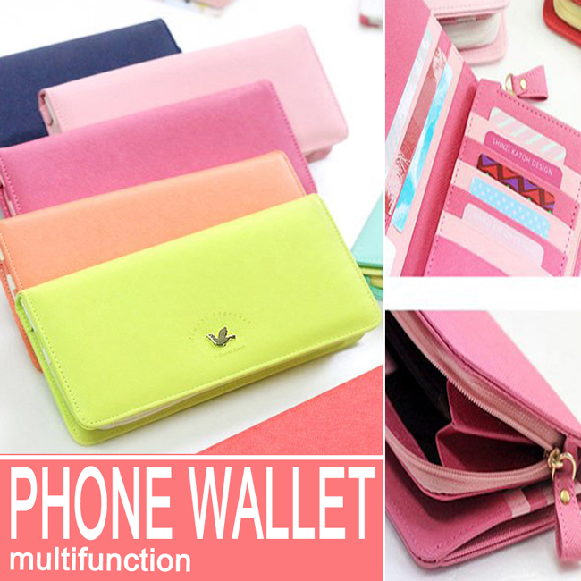 Free shipping 500PCS/Lot 2014 Women Handbags Cute purse ShinziKatoh bird versatile stylish clutch wallet long section of folding