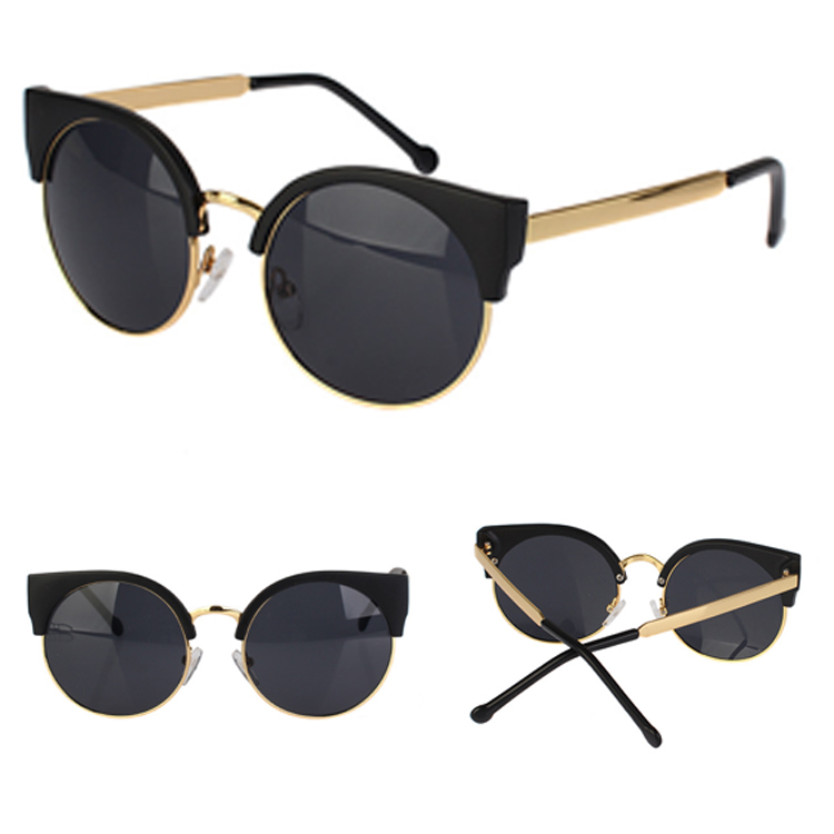 Hot Sale New Unisex Vintage Cat Eye Sunglasses Retro Round Girls Fashion Sun Glasses For Ladies