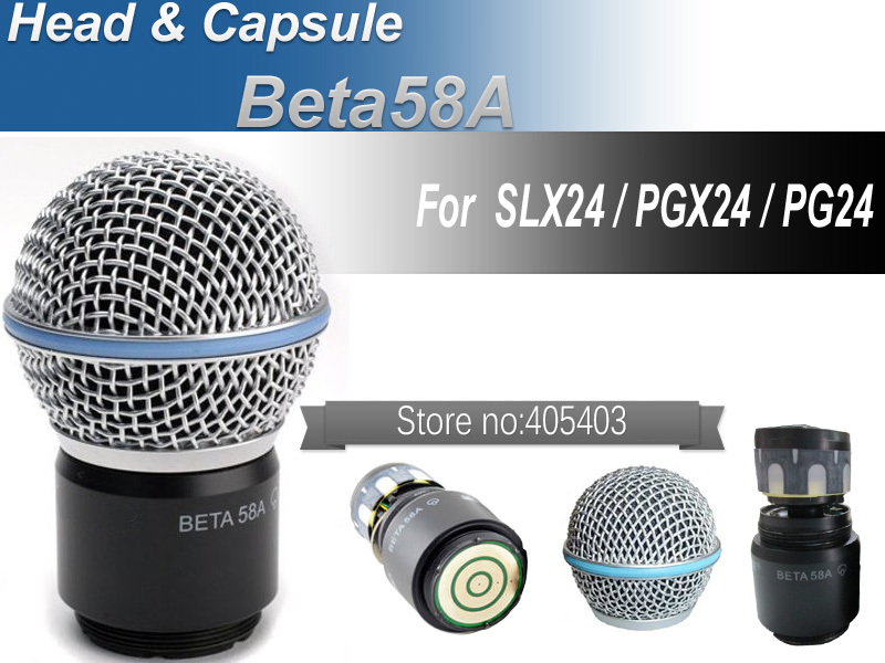 Free shipping wireless microphone handheld MIC head capsule grill  for  PGX24 / SLX24 / Beta58a