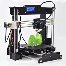Free shipping size 210*210*240mm High Quality Precision Reprap Prusa i3 DIY 3d Printer kit with 8GB SD card+1kg PLA consumables