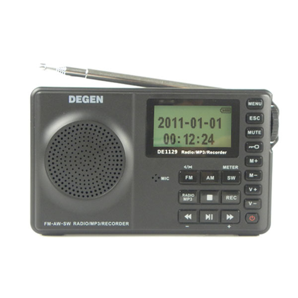 FM MW SW 4GB Portable Intelligent Multifunctional LED STEREO Radio DSP Receiver MP3 Player 3 Bands