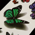 3D Temporary Colorful Butterfly Tattoo Sticker Body Art Removable Waterproof Hot