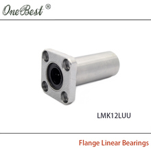 3D Printer Accessories DIY UM2 Ultimaker 2 Extended Flange Linear Bearing Bearing Steel LMK12LUU Free shipping