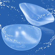 Free Shipping sexy Thickening silicone gel bra pad transparent invisible underwear inserts Silicone push up Breast Enhancers