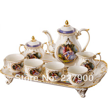 English Royal European Ceramic Forest Lovers Coffee Set Tea Set Tea Service