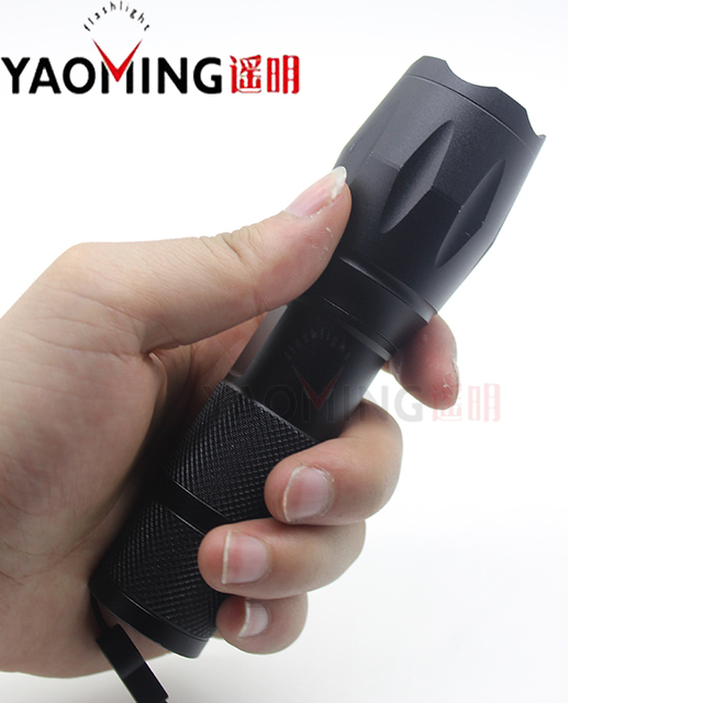 3800Lm CREE XM-L T6 focus adjustable outdoor camping 5 modes led flashlight torch light lamp by 18650 or 3 x AAA