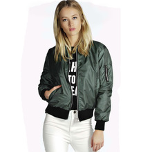 Autumn Winter 2015 Jacket Women Zipper Black Color Female Fashion Baseball Tower Chaquetas Mujer Short Feminino Bomber Veste