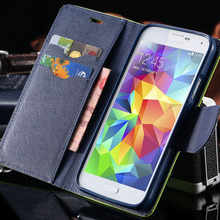New Fashion Brilliant PU Wallet Case For Samsung Galaxy S5 V i9600 Card Slot Cover Book
