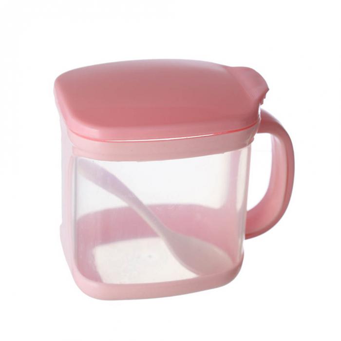 nuobaby Caja De Especias Azucarero Salero Tanque Caja De Condimento Cuadrada Engrosada De Acero Inoxidable con M/últiples Rejillas Caja De Condimento De Dos Rejillas De Acero Pl/ástico