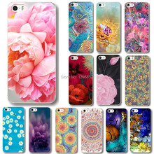 Free shipping New Arrival 20 Styles Flowers Painted Cell Phone Back Cases for iPhone5 5S WHD1016 41-60
