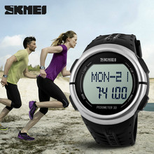 SKMEI 1058 Outdoor Sports Watches Pedometer Heart Rate Monitor Calories Counter Digital Watch Sport  for Men Women Wristwatches