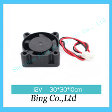 Wholesale 10pcs Brushless DC Cooling 5 Blade Fan 3010 3cm 30mm 12V 30x30x10mm Hot Sale In Stock