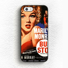 Marilyn Monroe Bus Stop Movie Poster Printed Mobile Phone Case For iPhone 6 6S Plus 5 5S 5C SE 4 4S Soft Rubber Back Shell Cover