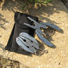 1pc Survival Gear Tool Multi Functional EDC Tool Adjustable Wrench Jaw Screwdriver Pliers Knife Tool Set