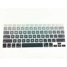 15 X Big Letter Gradient Rainbow Keyboard Cover Protector Skin Protective Film For All Apple Macbook Mac Air Pro Retina 13 15 17
