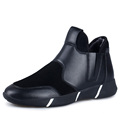 good quality mens slip on snow boots with plush inside fashion model winter set feet high