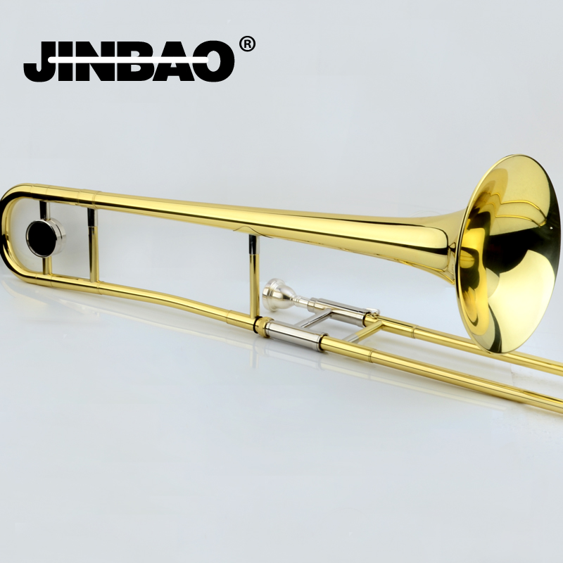 New Professional JINBAO JBSL a700 Alto Trombone B Flat Gold Lacquer