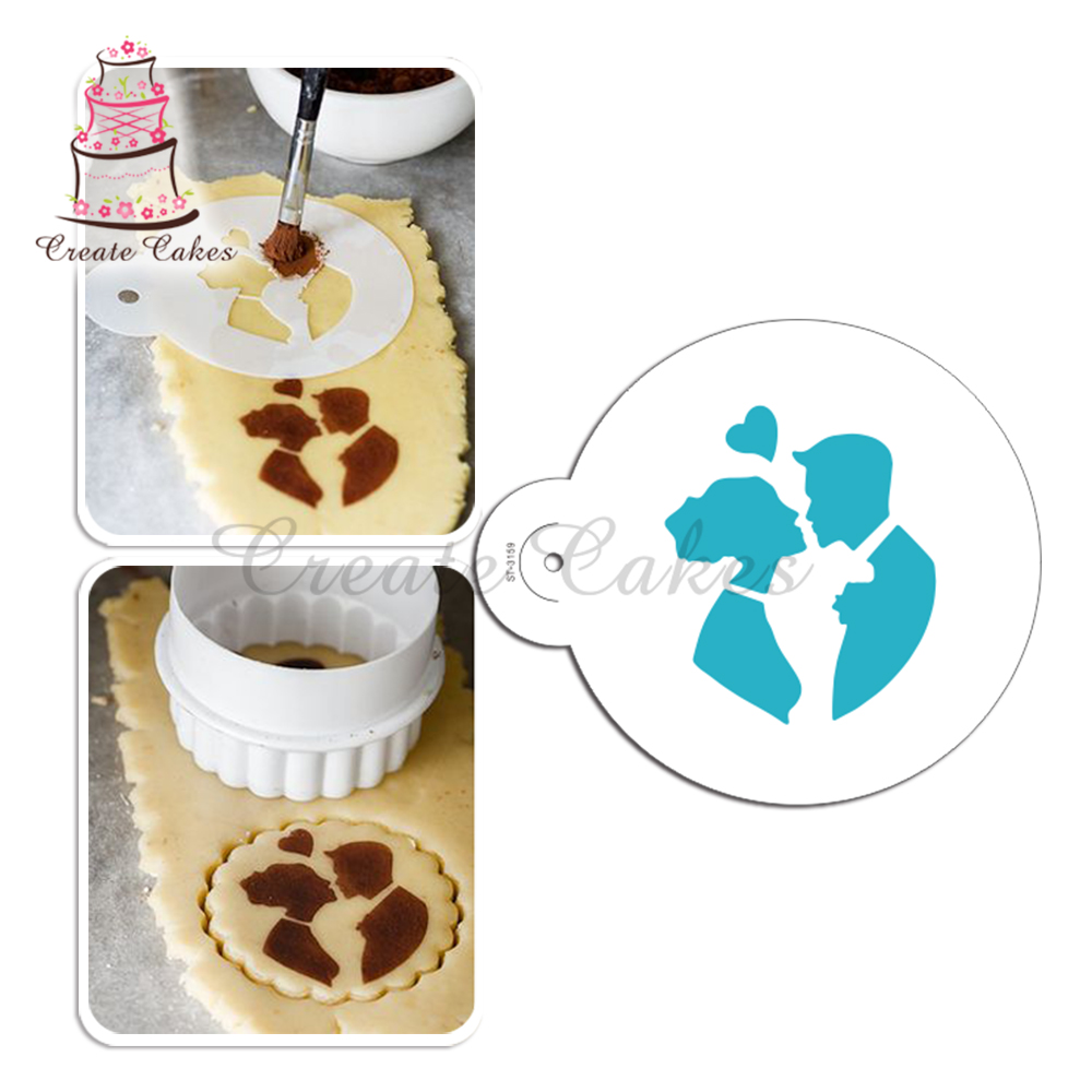 Sweetheart Cookie/Cupcake Stencil,Fondant Cake Decorating ...