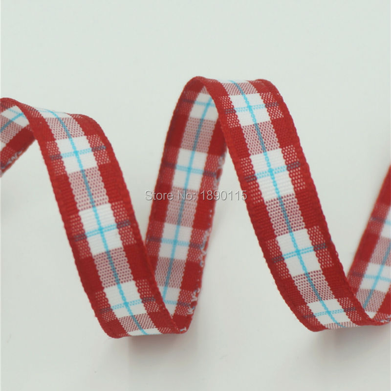 TALA 20meters roll 3 8 font b Tartan b font Plaid Ribbon Polyester Scottish Ribbons Bows
