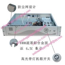 Quality aluminum drawing panel 2u computer case 2u firewall computer case belt ethernet port built-in motherboard