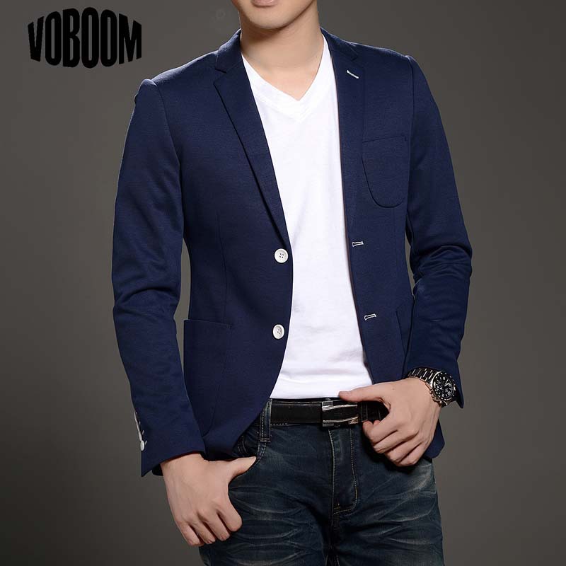 2015 Fashion Casual Men s Blazer Stylish Slim Fit Suit Mens Masculino Two Buttons Blazer Jackets