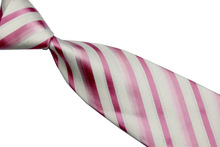 NT0512 9 5 cm Width 2014 Pink White Striped Classic Smooth Man s Fashion Silk Polyester