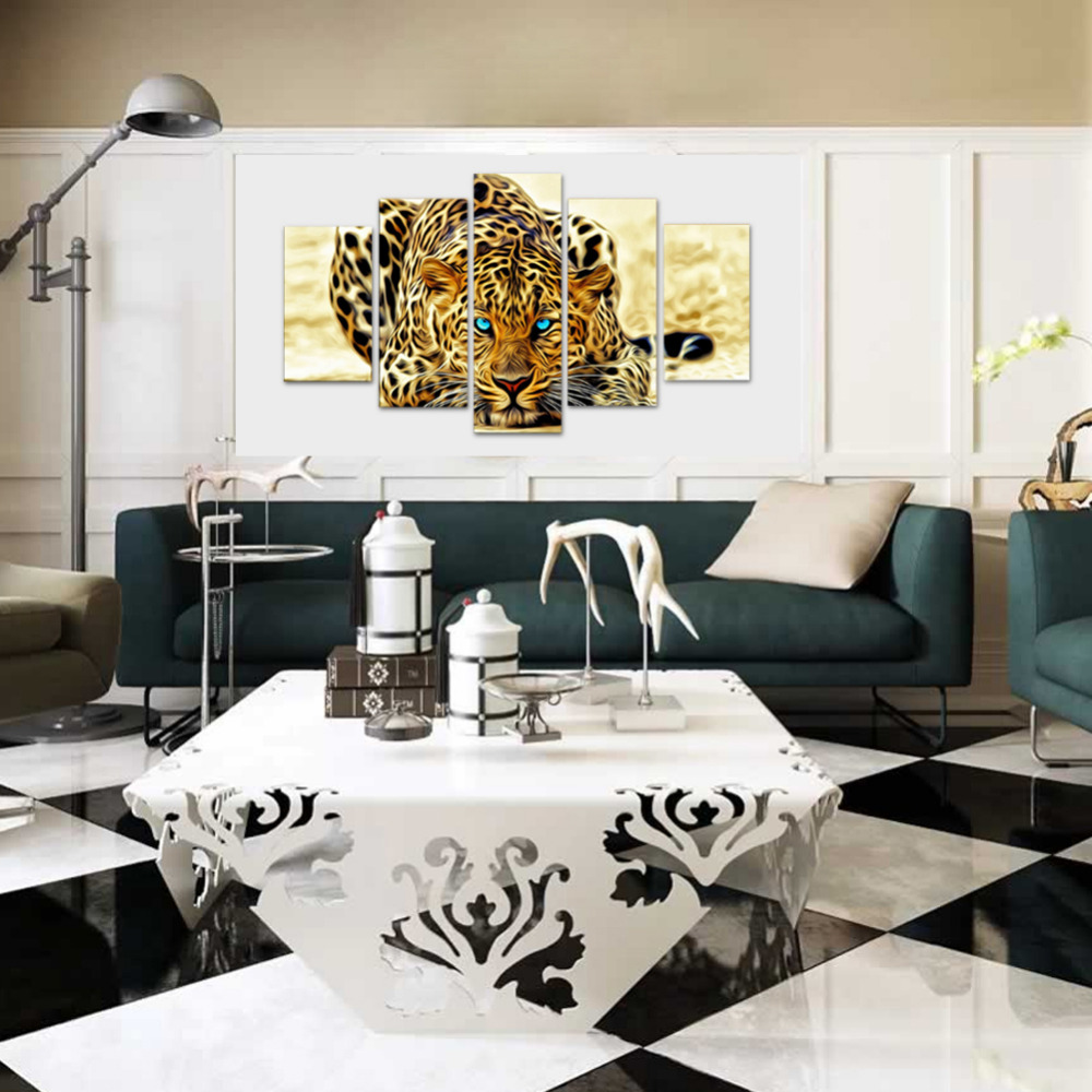 Popular leopard print wall art framed buy cheap leopard print wall ... Slaapkamers toepassing gekleurde