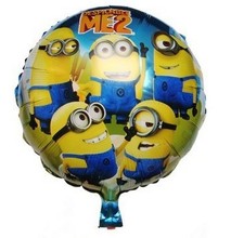 18inch despicable me party minions foil balloons baby boy shower kids birthday decoration, festa de aniversario
