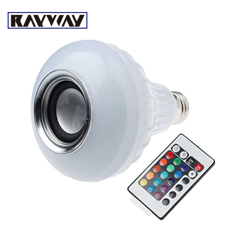 Free shipping Wireless 12W Power E27 LED rgb Bluetooth Speaker Bulb Light Lamp Music Playing & RGB Lighting with Remote Control