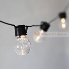 Novelty 20 LED G45 Globe Connectable Festoon Party Ball string lamps led Christmas Lights fairy wedding garden pendant garland