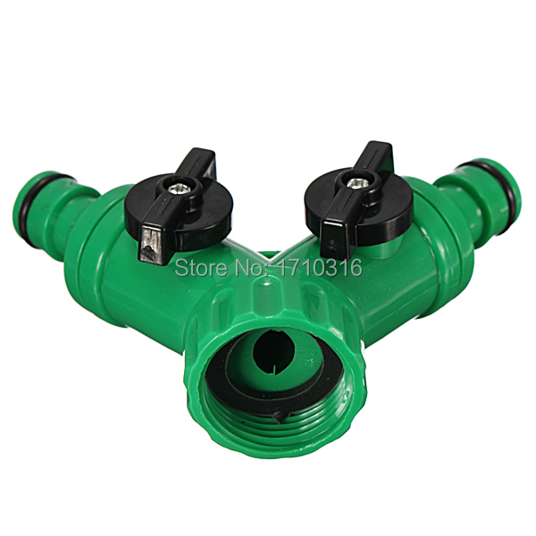 Lowest Price Brand New Garden Hose Pipe Tube Splitter 2 Way Connector Y Adaptor Tap Quick