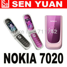 7020 Original Unlocked Nokia 7020 cell phone Bluetooth 2MP camera MP4 Player Freeshipping