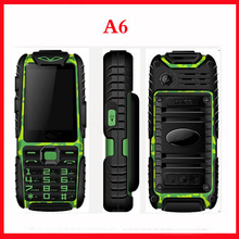 Outdoor phone A6 Mobile Phone Rainproof long standby 2.4 inch A6 Dustproof Shockproof Children sport cell phone 2 SIM card