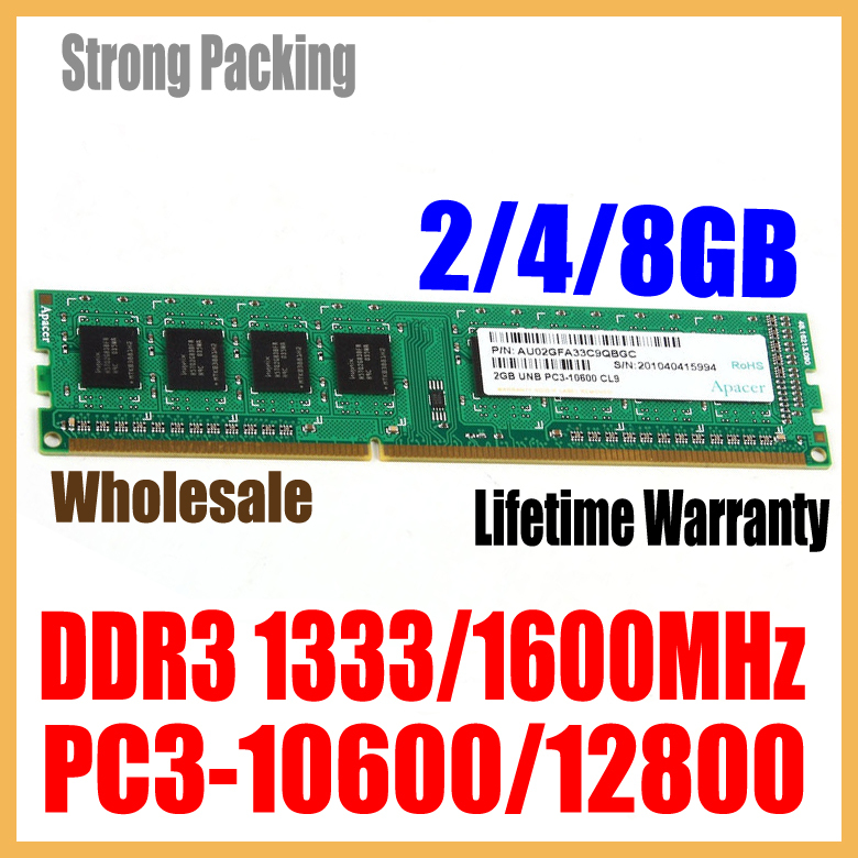 Гаджет  Brand New High Quality DDR3 1333 1600MHz / PC3 10600 12800 2GB 4GB 8GB Desktop RAM Memory compatible with DDR 3 1066 1333MHz None Компьютер & сеть