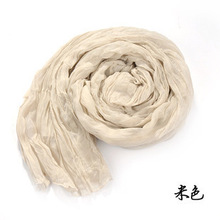 Winter American and Europe hottest women fashion solid cotton voile scarves warm soft silk scarf shawl