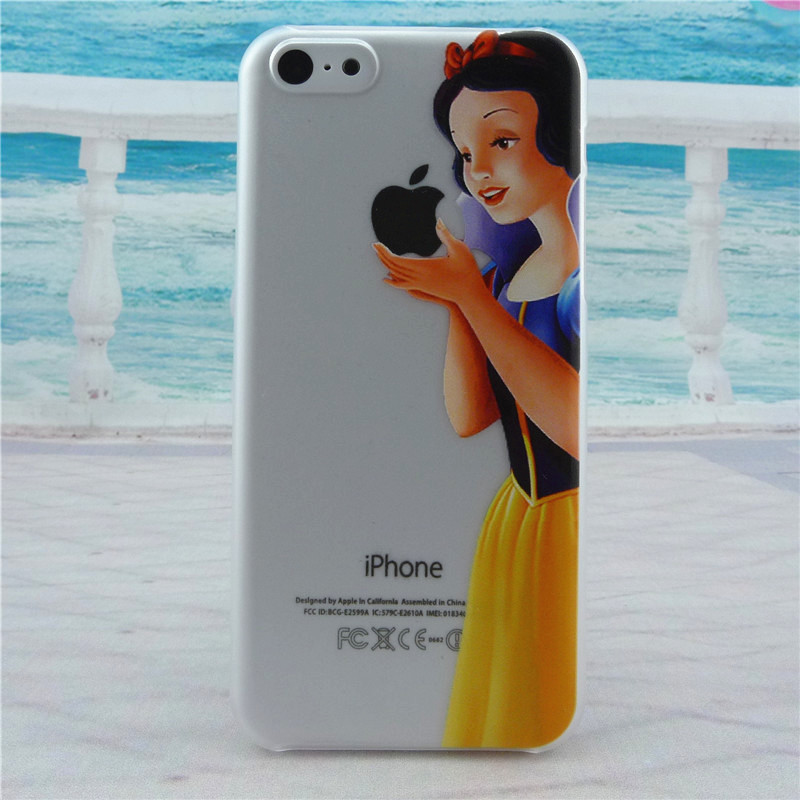 Phone case for Apple iPhone 5c cover case luxury transparent plastic housings Simpson Simpsons Snow White