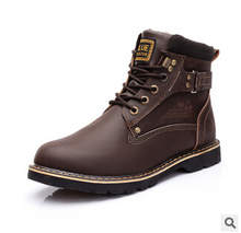 2015 Winter Men boots Martin boots ankle boots velvet warm men s cotton padded shoes causal