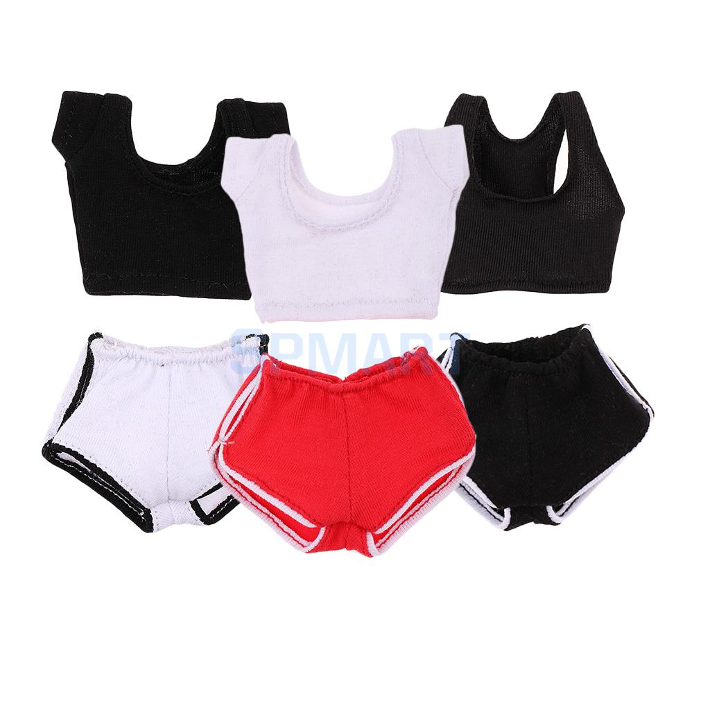 1//6 Scale RED Women/'s vest For 12/" FeMale HT Phicen Body Doll TOY