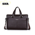 100% Genuine Leather Men's Bag, Cowhide Shoulder Bags, Business 14" La