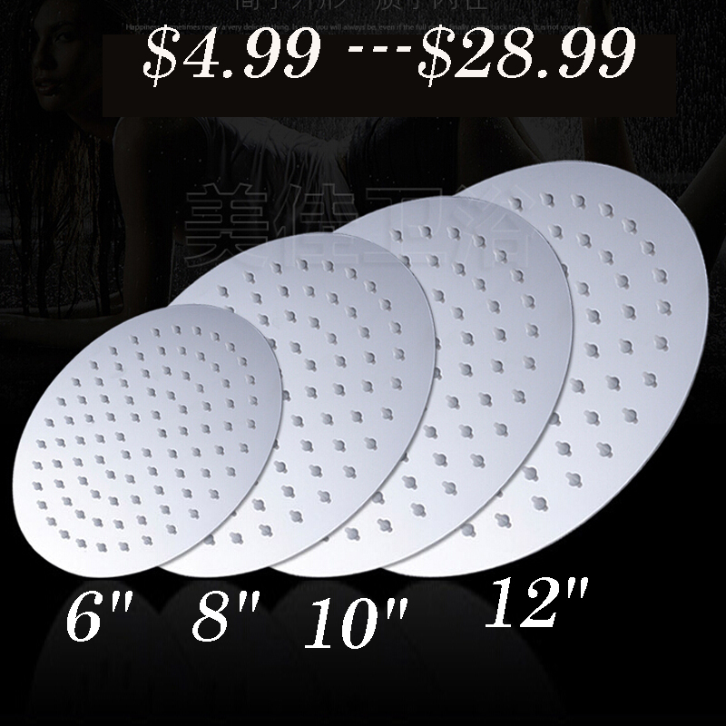 Free Shipping Promotion Shower Faucet Replace Head Stainless Steel Ultrathin Style 4/6/8/10/12 Rainfall Shower Head Free Shipping Promotion Shower Faucet Replace Head Stainless Steel Ultrathin Style 4/6/8/10/12 Rainfall Shower Head