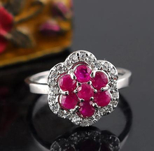Real ruby gem ring 100 natural Gemstone 925 sterling silver Wedding rings size customized Imitation diamond