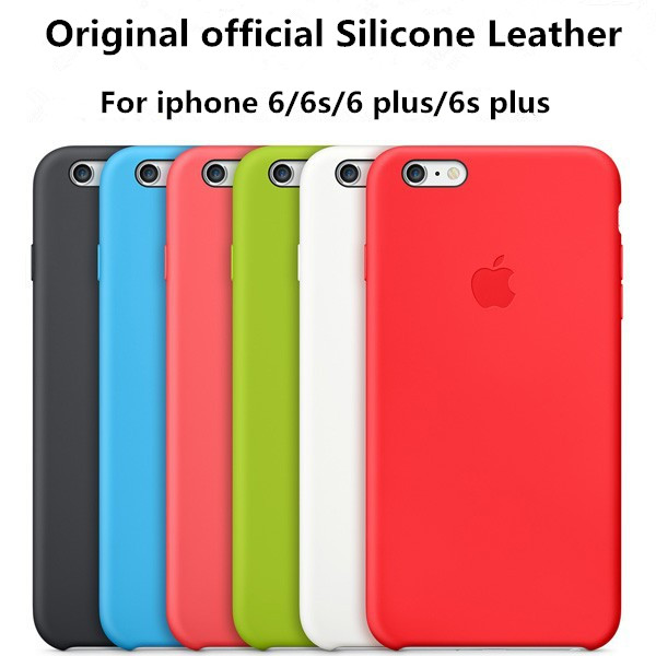 Гаджет  Original official Quality Silicone Leather Case For iphone 6 Highend publishing Case For Apple iphone 6plus Slim Superfine Fiber None Телефоны и Телекоммуникации