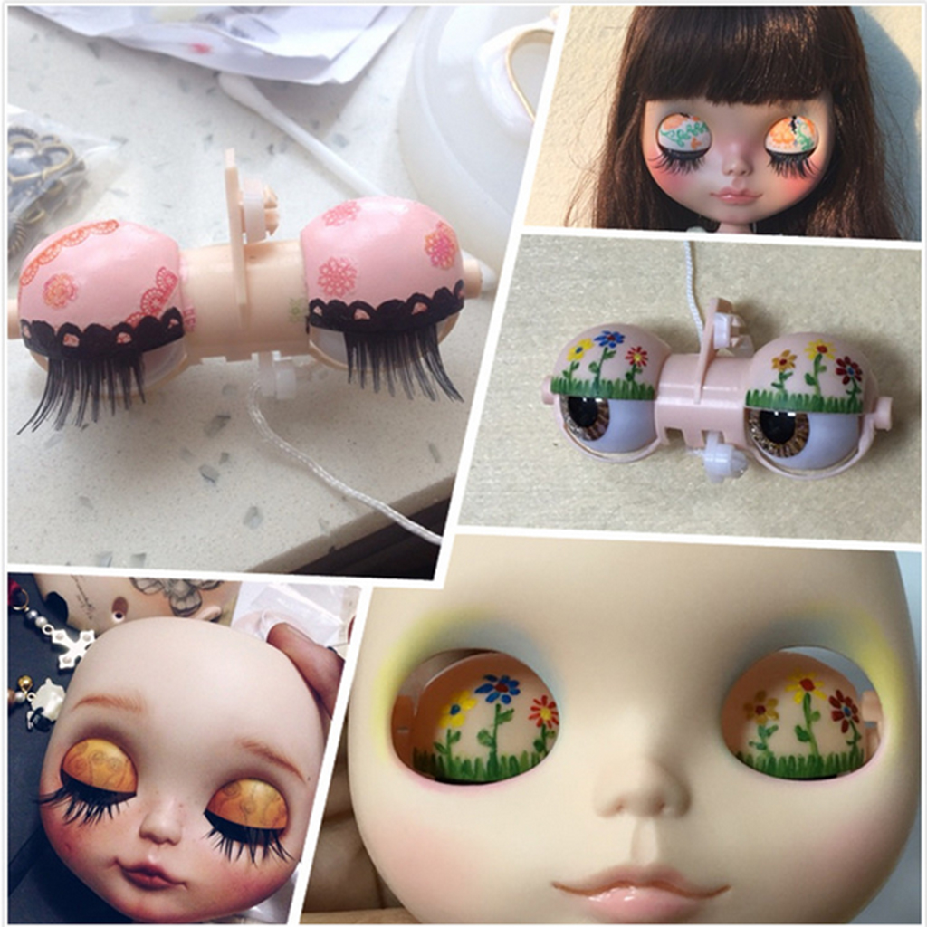 Doll Eyelid Eye Frame Mechanism for Blythe Takara Azoen Doll Custom Making 