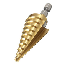 Hex Titanium Step Cone Drill Bit Hole Cutter 4-22MM HSS 4241 For Sheet Metal