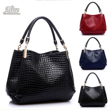 Women Leather Crocodile Bag Ladies Designer Handbags High Quality Female Bolsas Femininas Messenger Bolsos Mujer Shoulder Bags