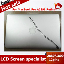 Original 95% new15.4″ Full LCD Screen Assembly For MacBook Pro A1398 Retina Late 2013 , Mid 2014 with Matte Protector Film