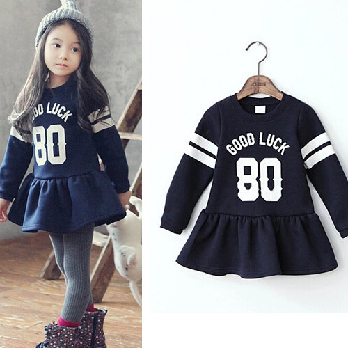 New Arrived Autumn / Winter Baby Kids Girl's Cute Dress Girls Children