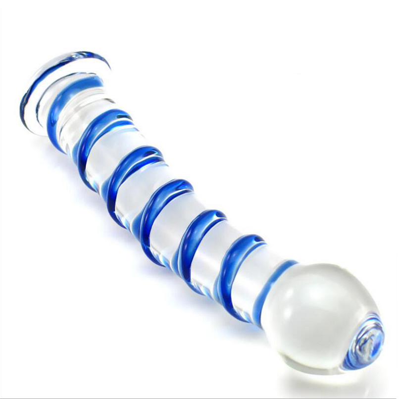 Нить Pyrex Стекло Фаллоимитатор G Spot Секс Игрушки для Женщин Анальные Шарики Butt Plug Кристалл Поддельные