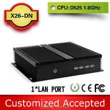 Promotional price !!! Various Colors!!! family computer htpc fanless mini pcs X26-DN D525 1.8G 4G ram 500G HDD support Speakers